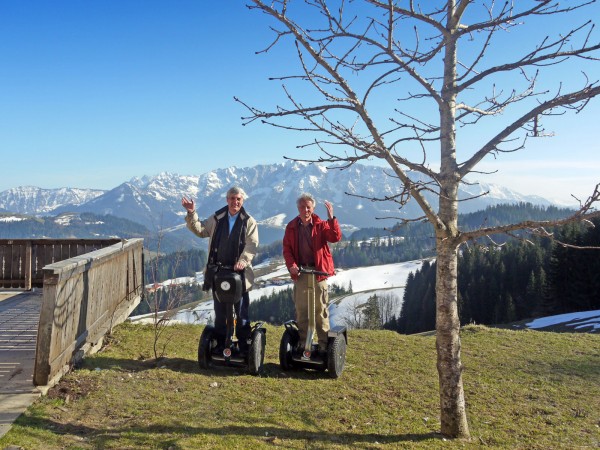 81739-seg und Wendelstein grüssen von der Steineralm. Hintergrund: Zahmer Kaiser.